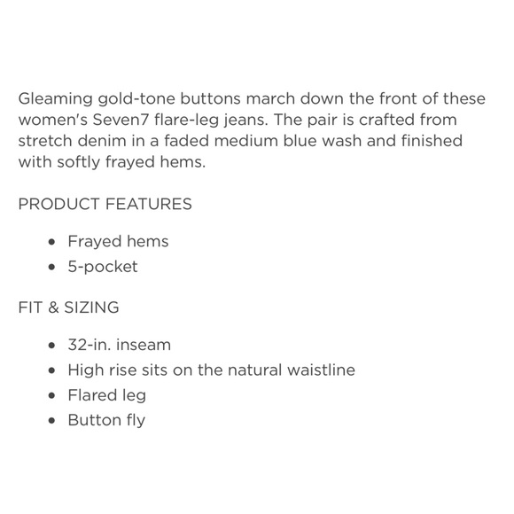 Seven7 Ultra High Rise Flare Jeans (12) - Picture 11 of 11